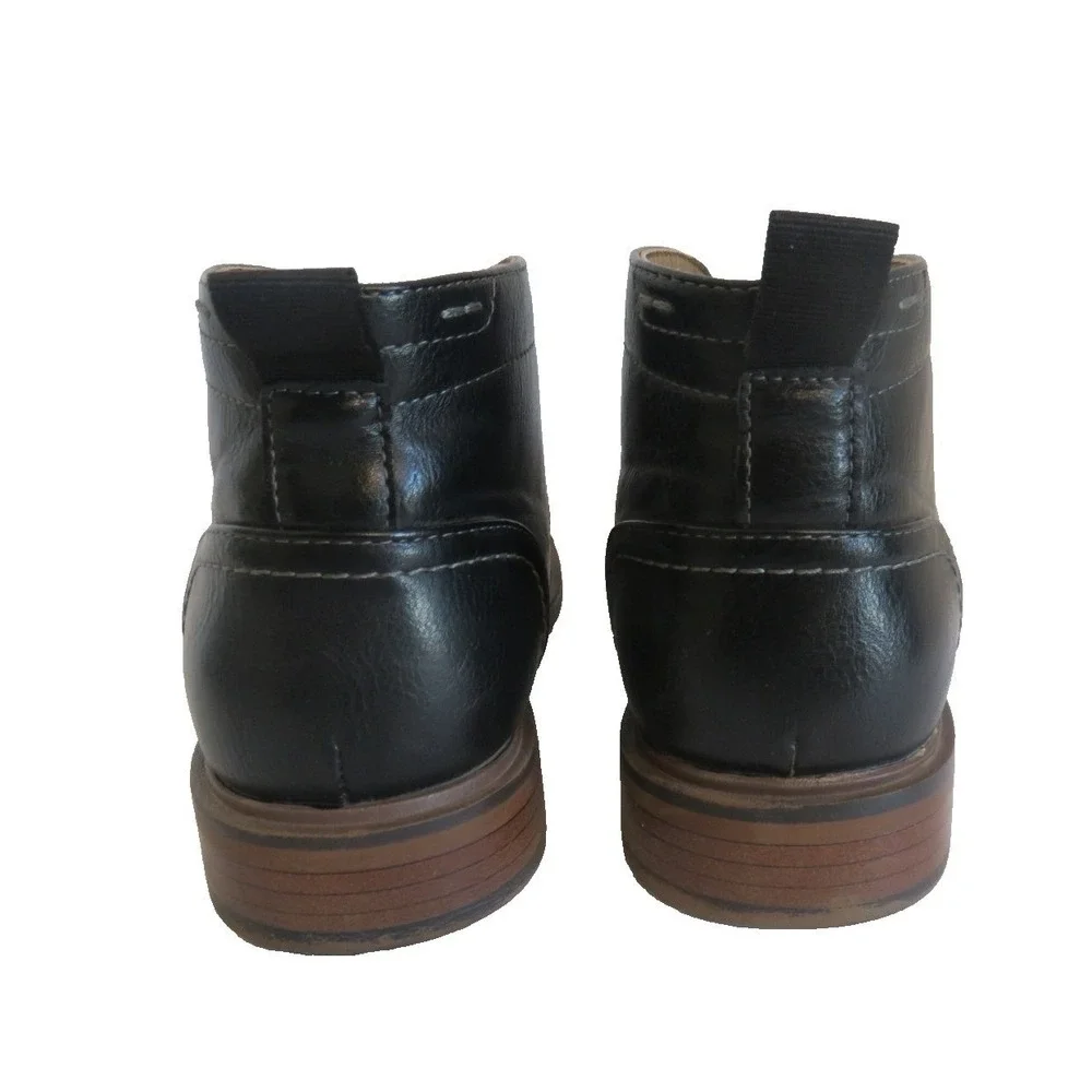 Sonoma‎ Goods For Life  Aaron Black Faux Leather Chukka Boots Size Mens 7 M